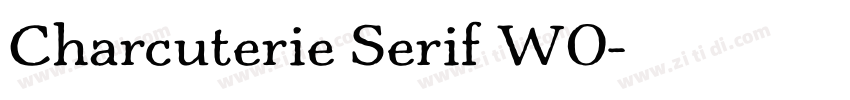 Charcuterie Serif W0字体转换